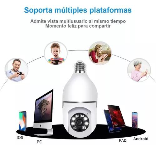 Foco Camara Seguridda HD WiFi 360º