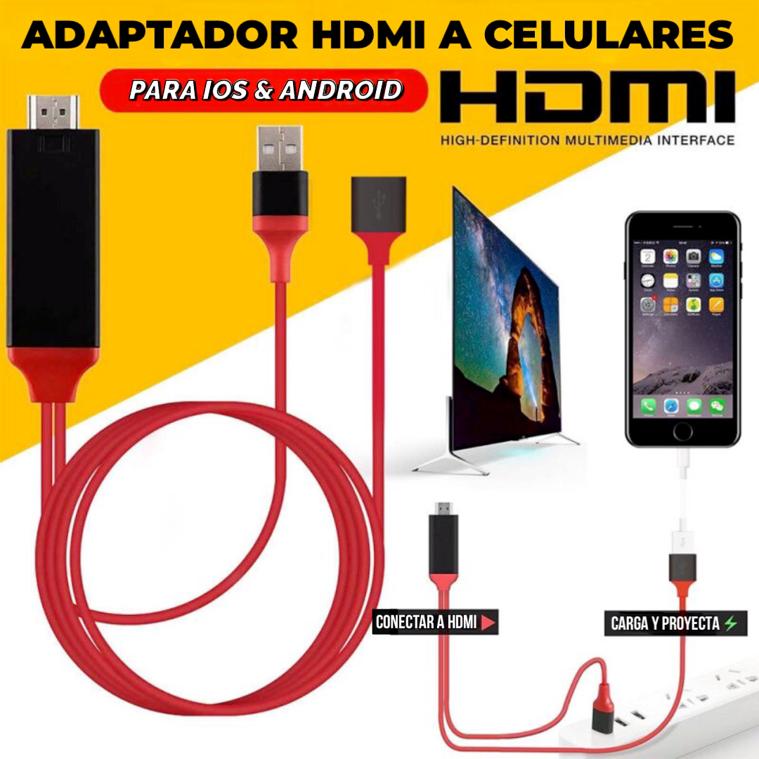 Adaptador hdmi iphone