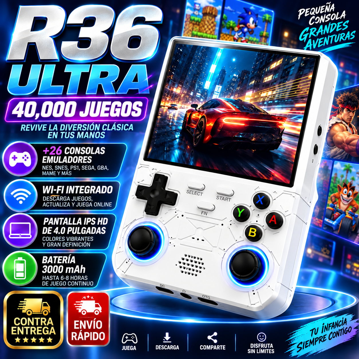 Consola Portatil R36 ULTRA