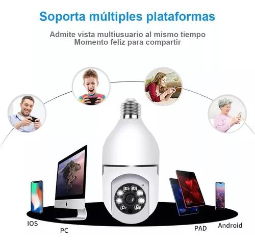 Foco Camara Seguridad HD WiFi 360º