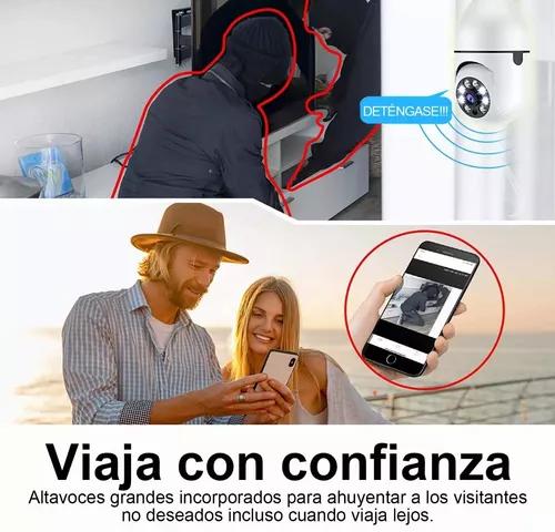 Foco Camara Seguridad HD WiFi 360º