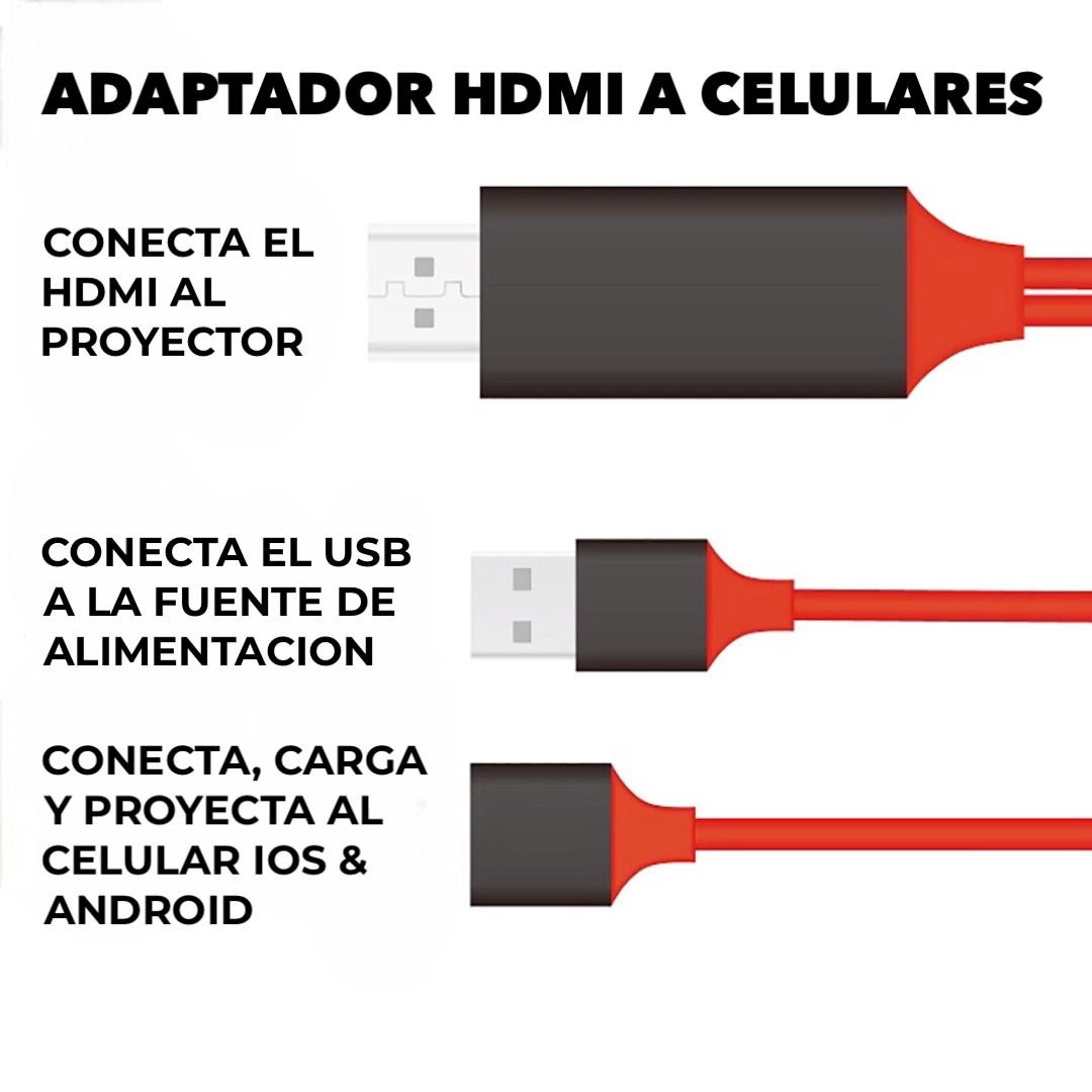 Adaptador para hdmi para celular hotsell